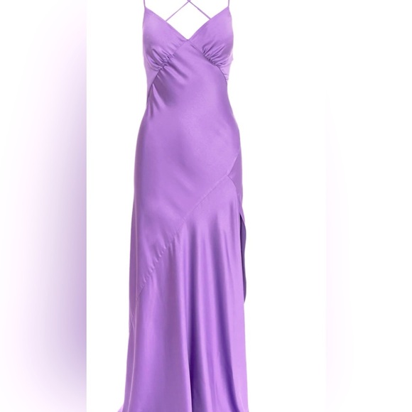 Roserry Seville Satin Maxi Dress In
Purple - Picture 1 of 10